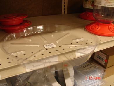 13" clear plastic saucer