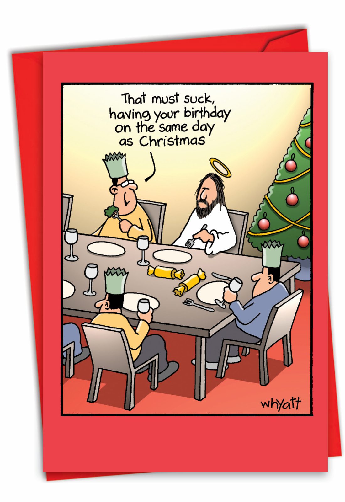 Birth mas card County Seeds